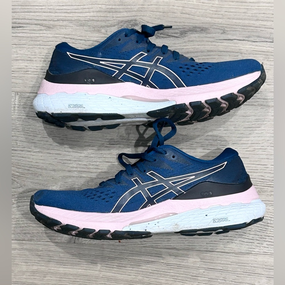 ❥𝙖𝙨𝙞𝙘𝙨: Women's Gel-Kayano 28 - Mako Blue Barely Rose - Picture 14 of 16